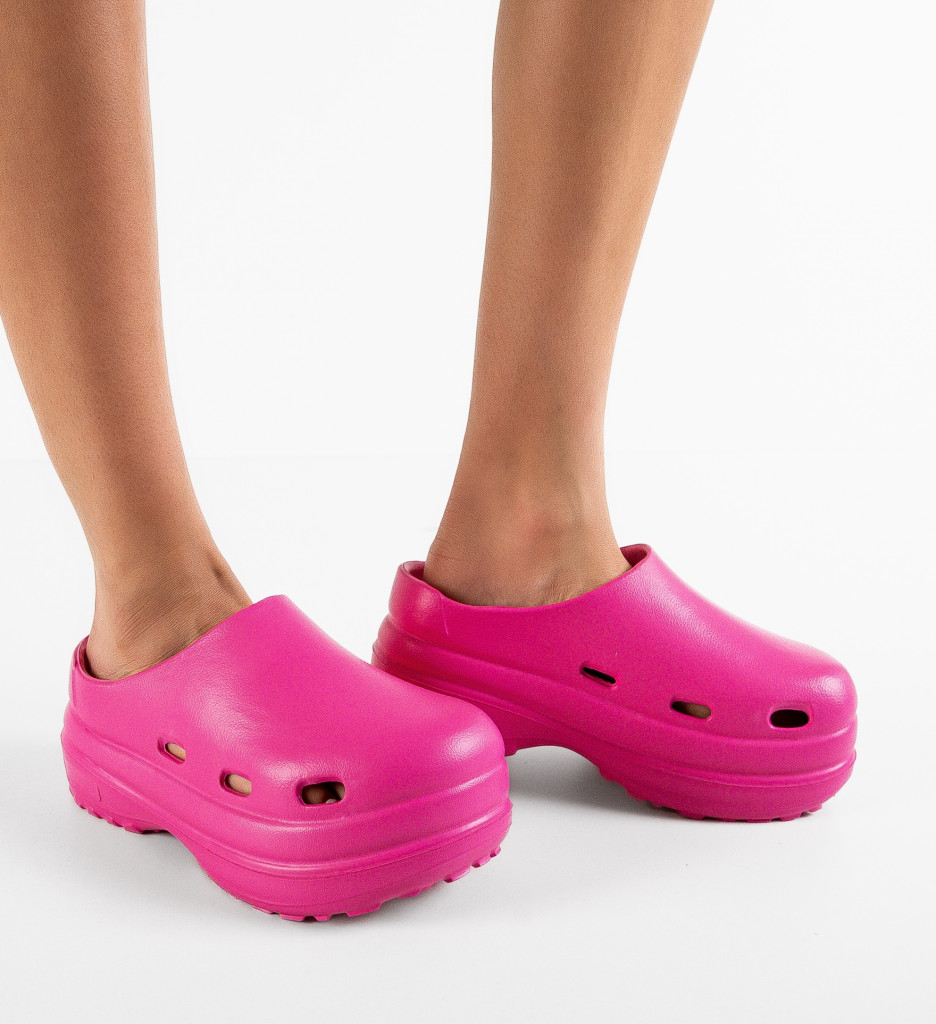 Papuci Dama Freddi Fuchsia - Confort și Stil - imagine 4