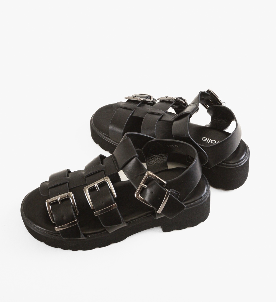 Sandale Dama Atkins Negre | Eleganță și Confort - imagine 5