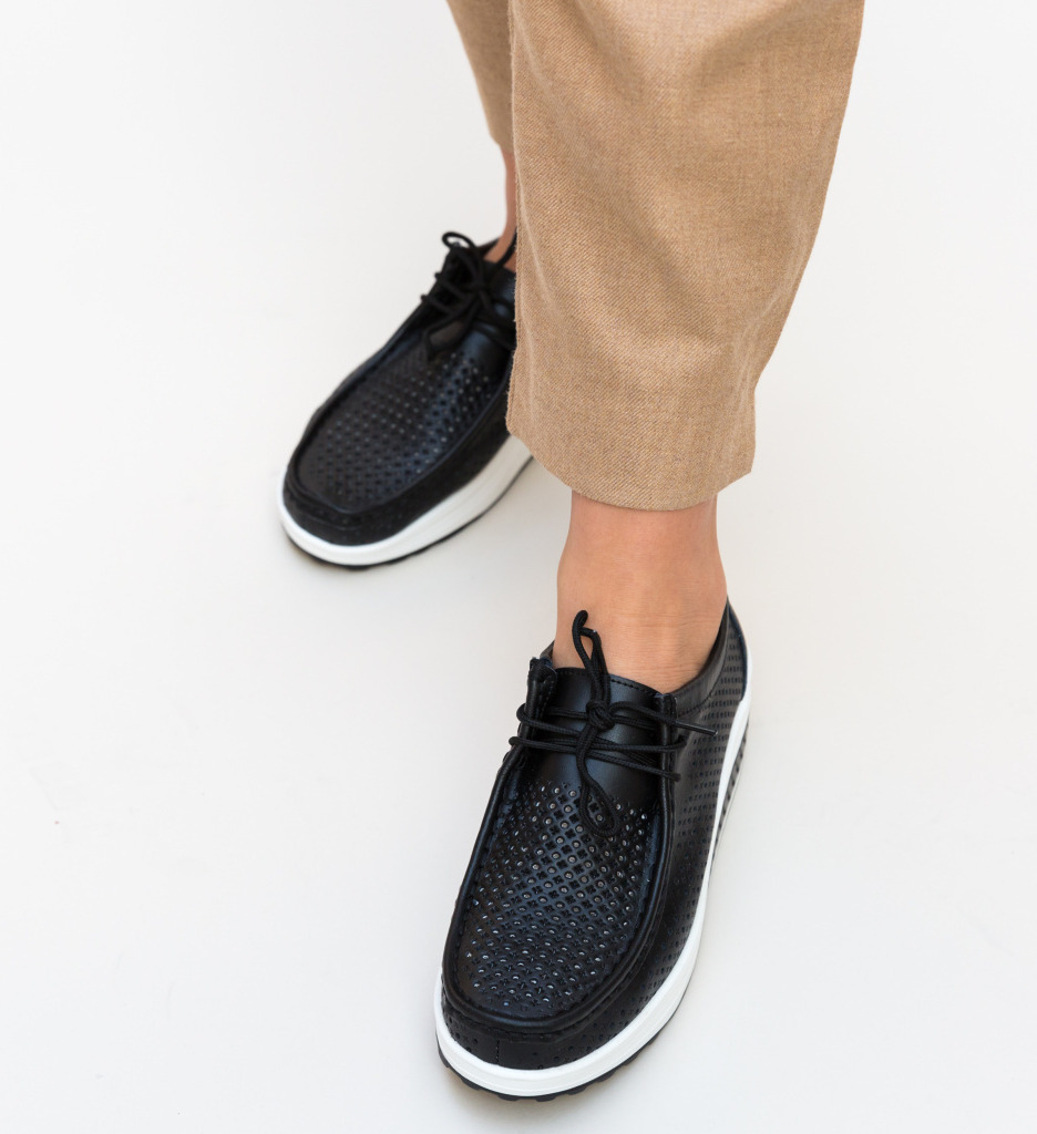 Pantofi Casual Baroco Negri - Stil și Confort - imagine 2