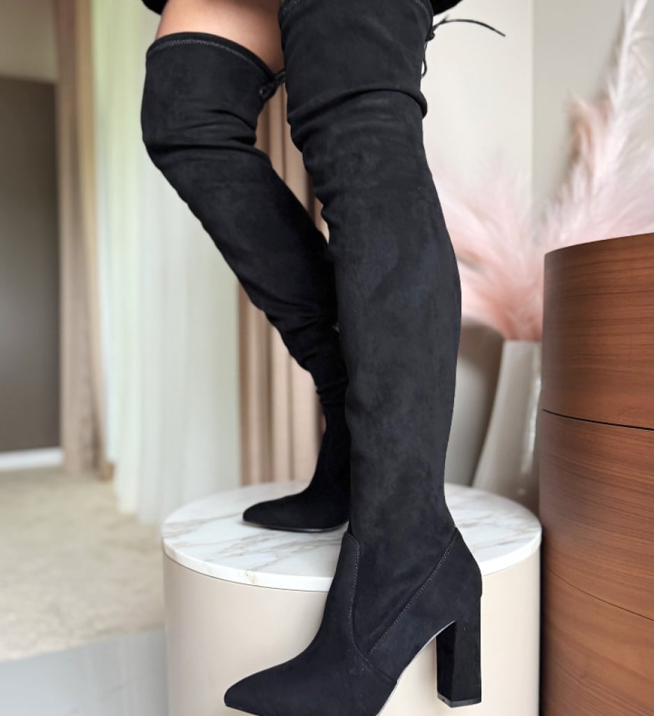 Cizme Dama Vister Negre - Eleganță și Confort - imagine 2