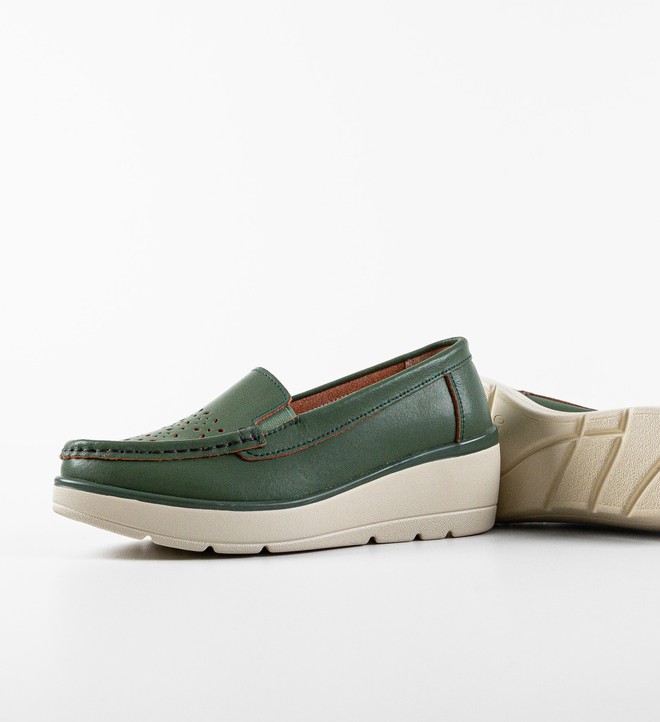 Pantofi Casual Verzi Atic | Confort Zilnic - imagine 8