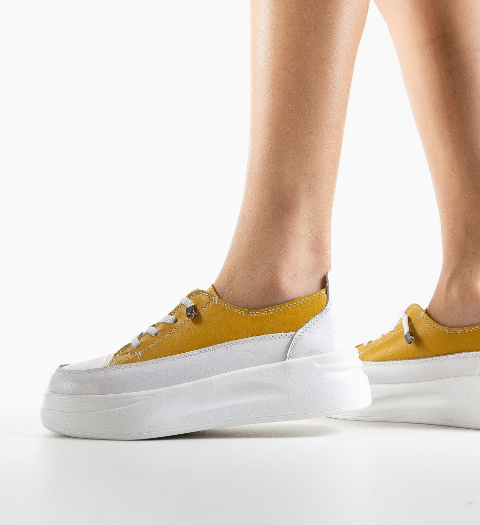 Sneakers Versec Galbeni | Confort și Stil - imagine 2