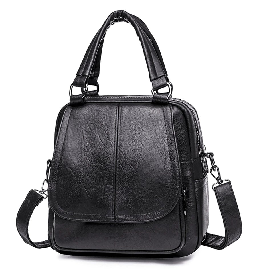 Rucsac Dama Pfy Bernedita Negru, 2-in-1