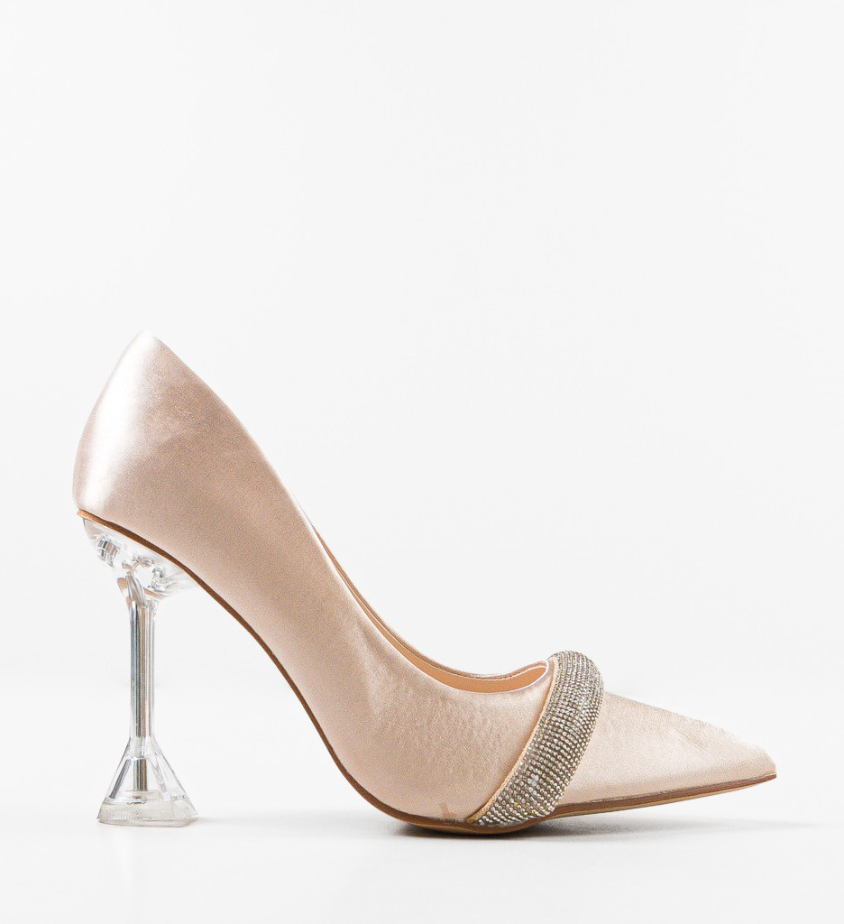 Pantofi Farrah Bej cu Toc - Eleganță și Confort - imagine 4