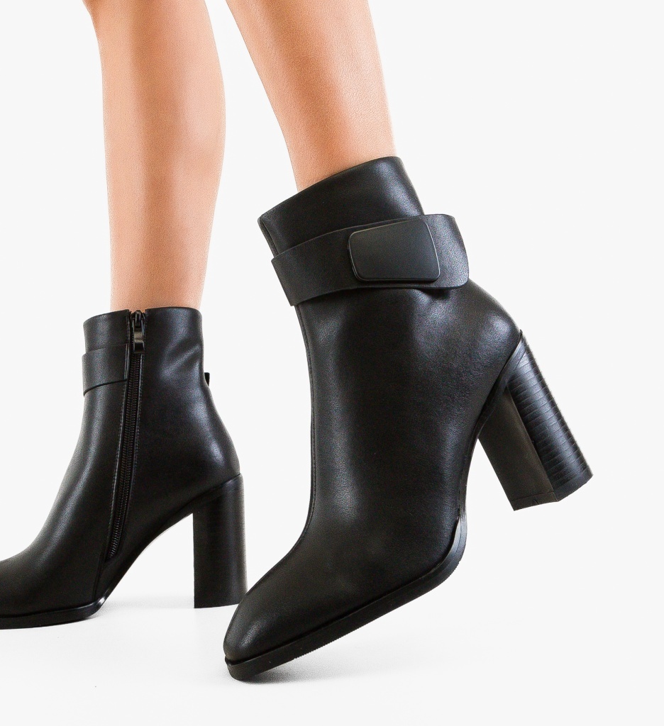 Botine Glaray Negre Depurtat | Eleganță & Confort