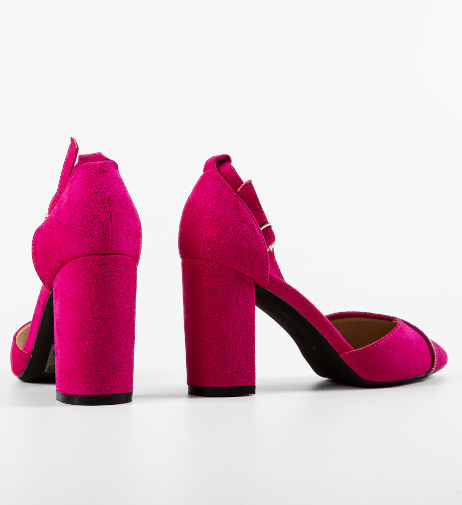 Pantofi cu Toc Hajag Fuchsia - Eleganță și Stil - imagine 6