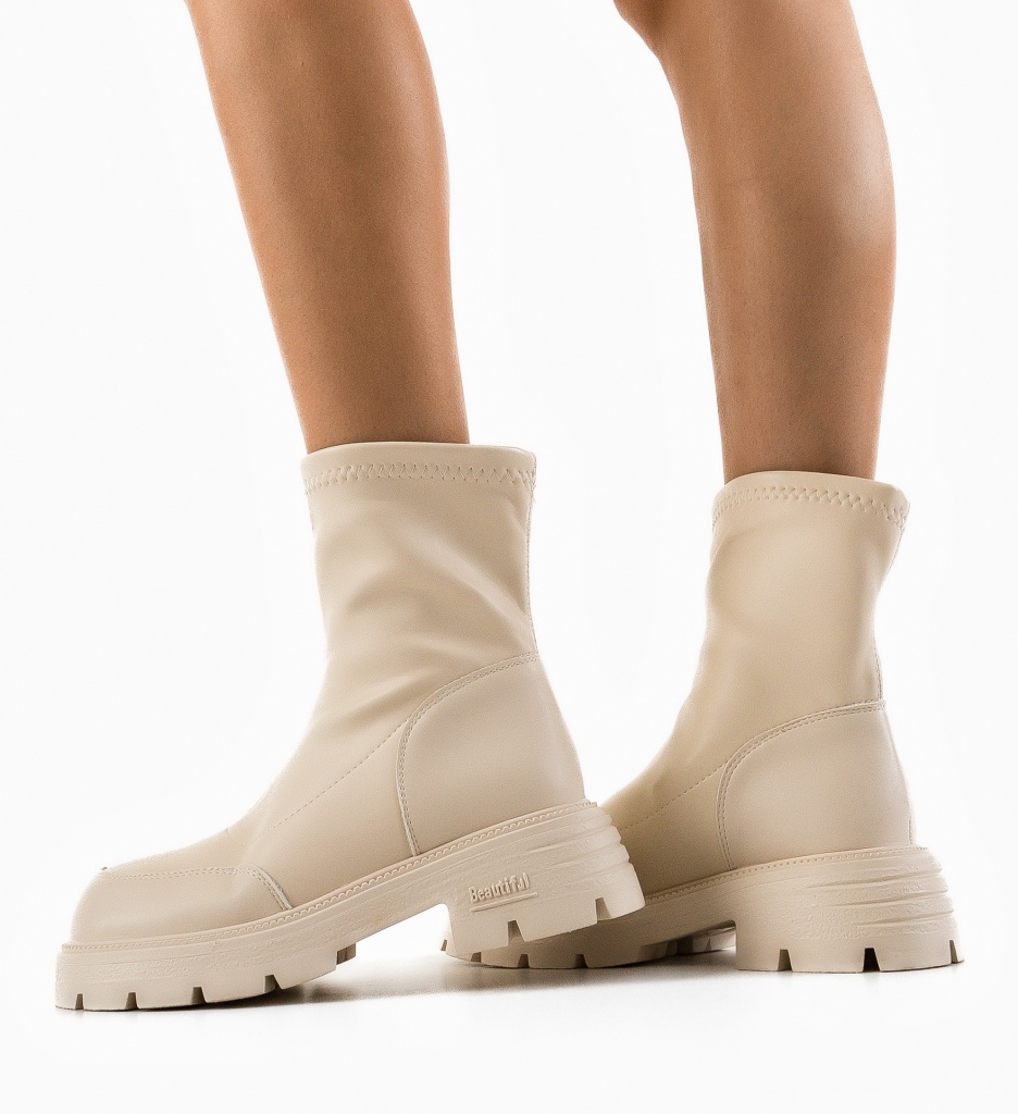 Ghete Merko Bej | Confort și Eleganță Premium - imagine 2