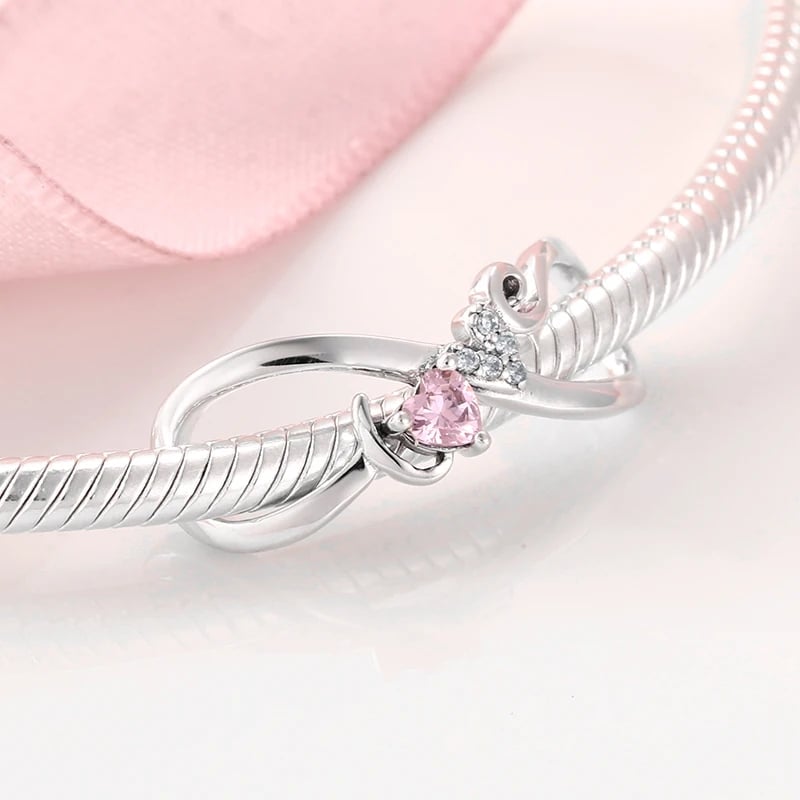 Charm Delis Infinite Love - Argint 925 cu Rodiu - imagine 2