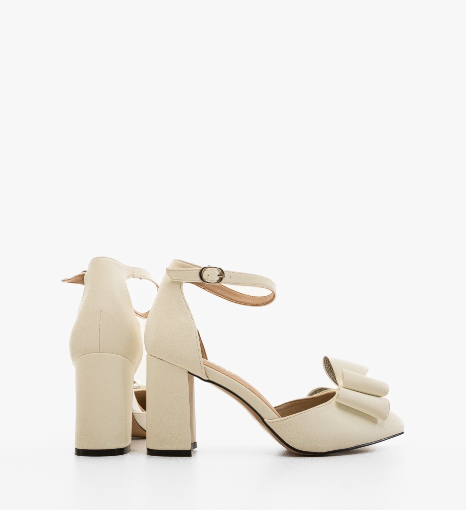 Pantofi dama Numitori Albi Eleganți