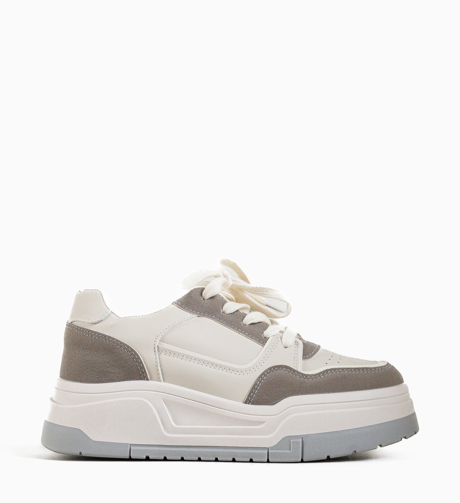 Sneakers Dama Waldo Gri | Stil Urban Confortabil
