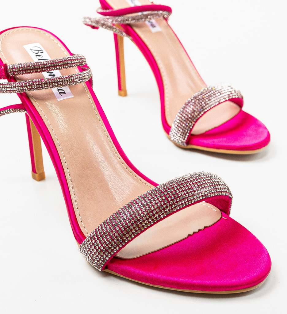 Sandale Toc Fuchsia | Eleganță și Stil - imagine 6