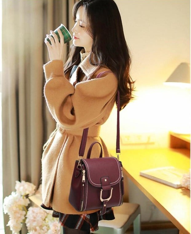 Rucsac Delis Prema GT2281 Bordo - 2 în 1 - imagine 5