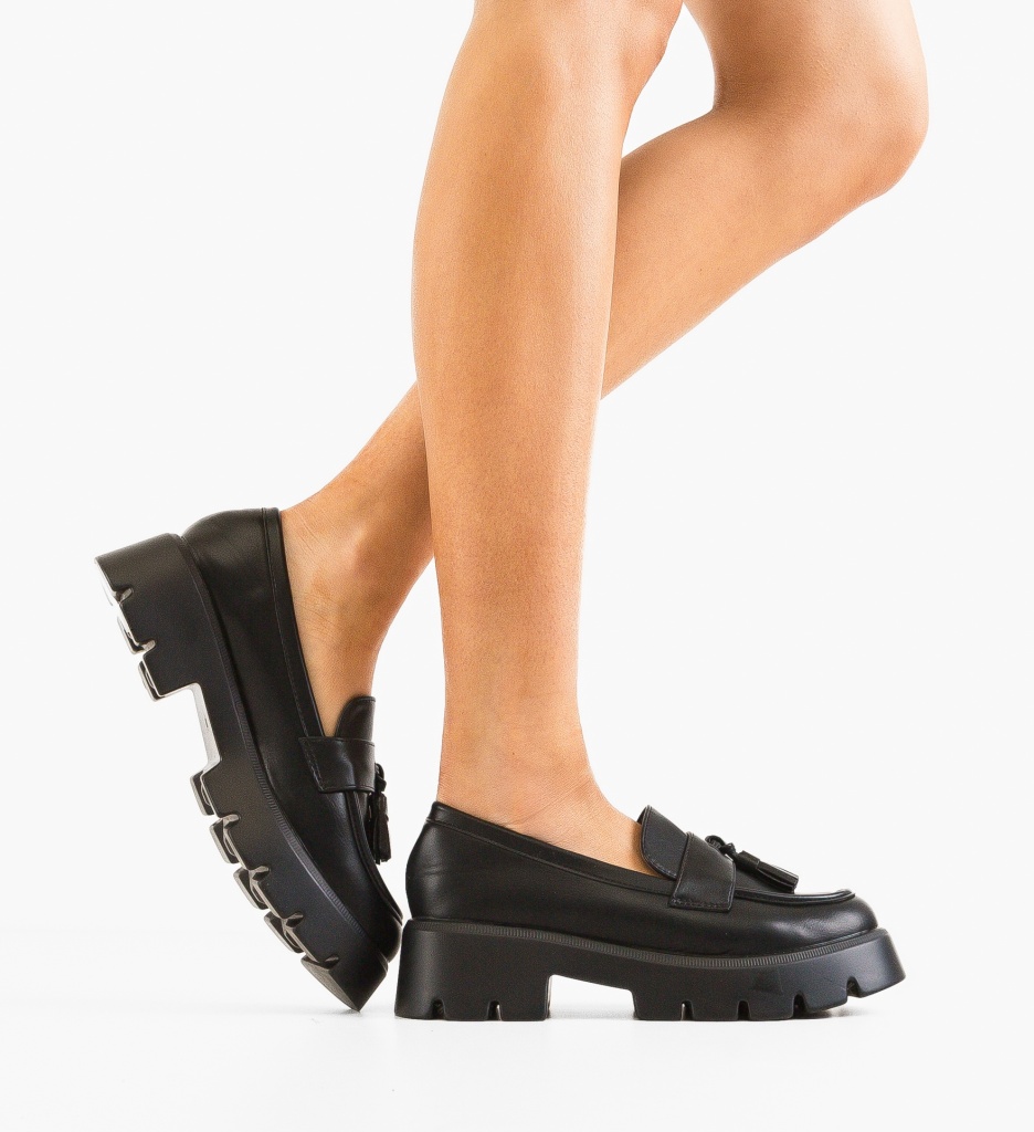 Pantofi Casual Dama Halima Negri - Confort - imagine 2