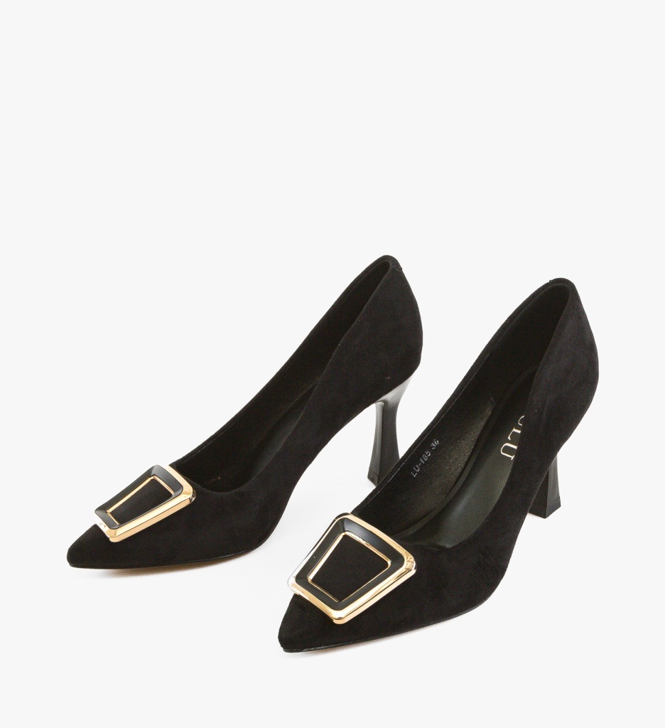 Pantofi Kamy Negri Depurtat - Eleganță și Stil - imagine 2