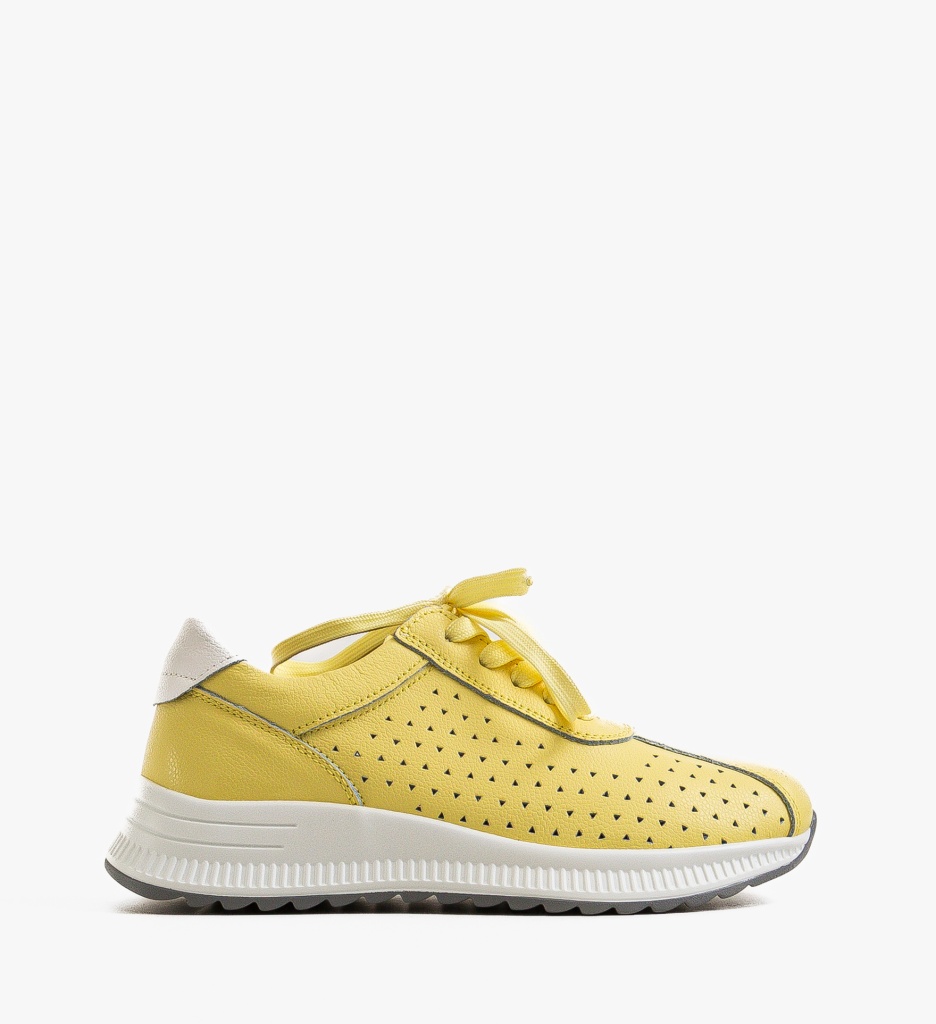 Pantofi Casual Kari Galbeni - Confort și Stil
