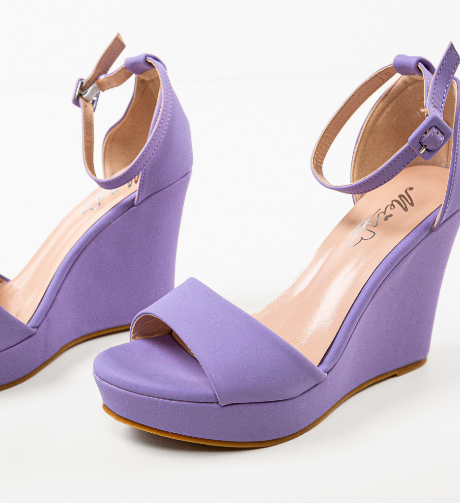 Platforme Dama Blyha Mov | Eleganță și Confort - imagine 6