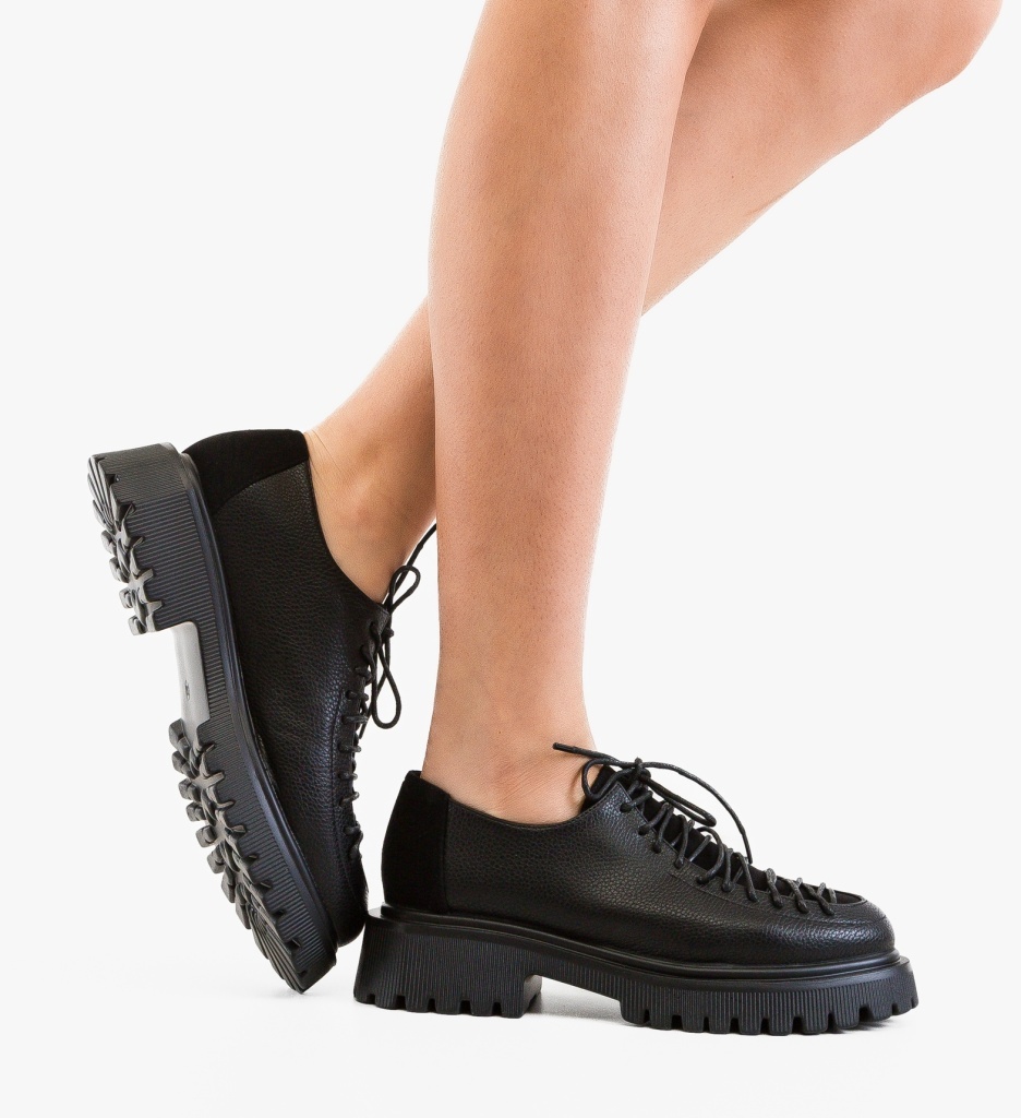 Pantofi Casual Defer Negri - Confort și Stil - imagine 2