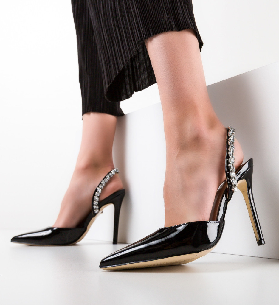 Pantofi Dama Bleom Negri | Eleganță și Stil - imagine 4
