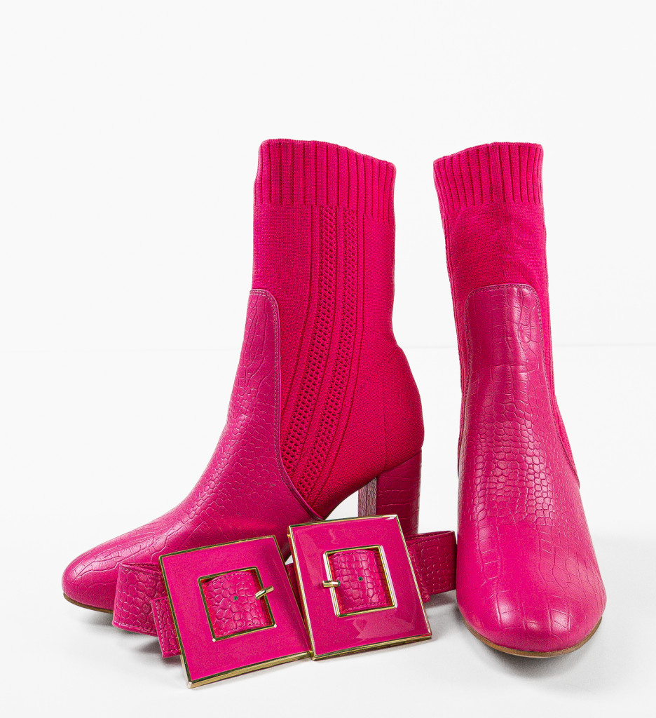 Botine Dama Lyla Fuchsia - Stil și Eleganță - imagine 9