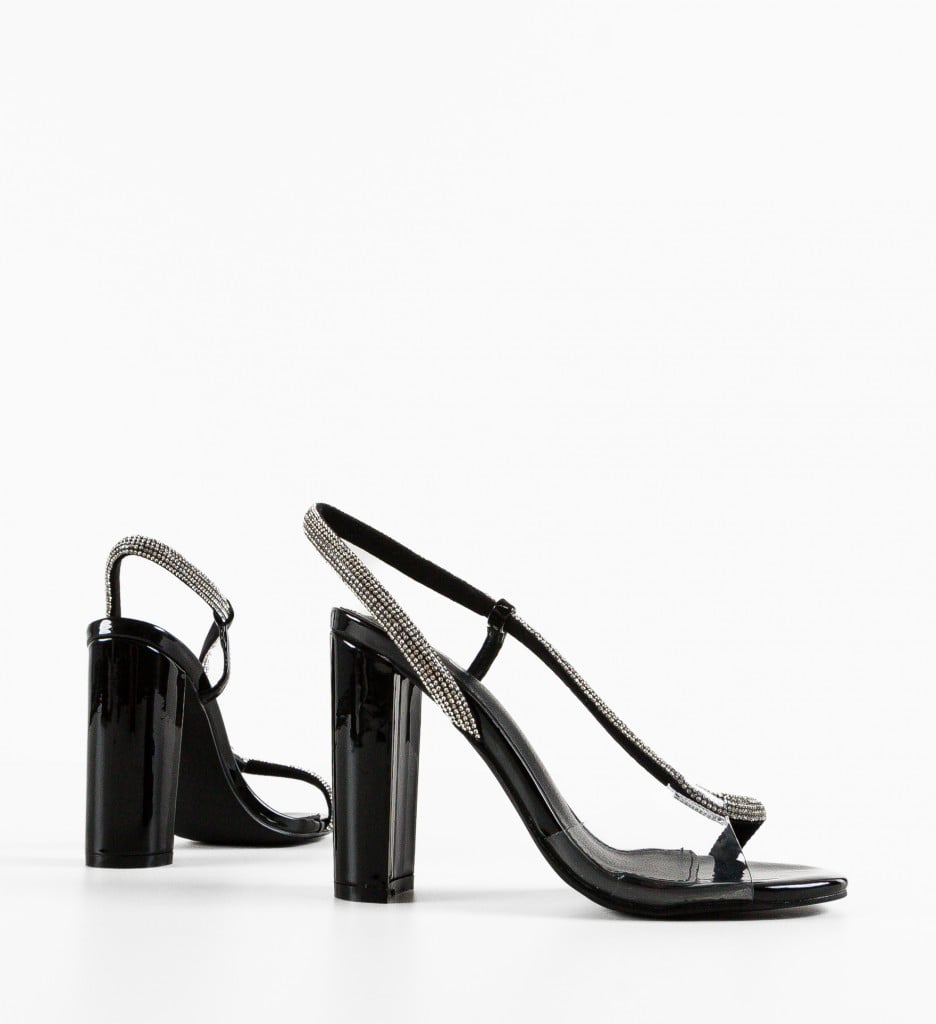 Sandale cu Toc Kefilwe Negre | Eleganță Maximă - imagine 10
