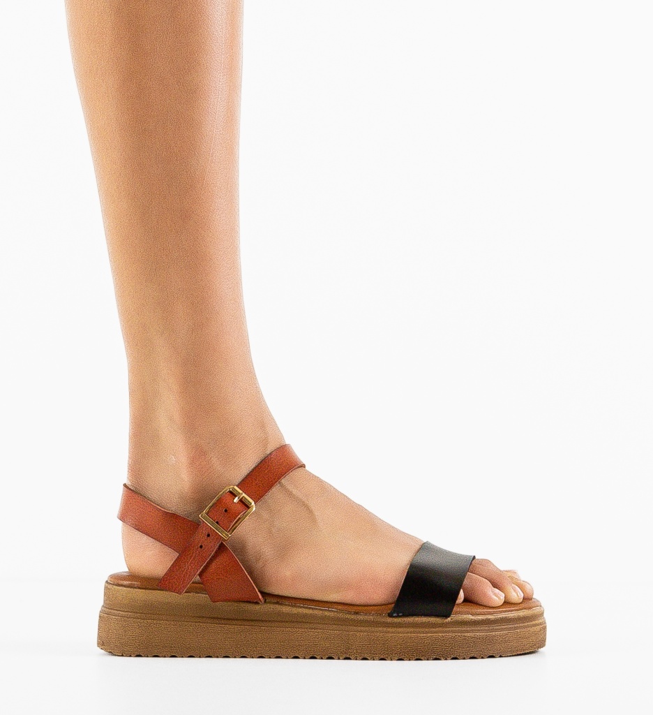 Sandale Patricius Negre Elegante | Confort Garantat - imagine 4