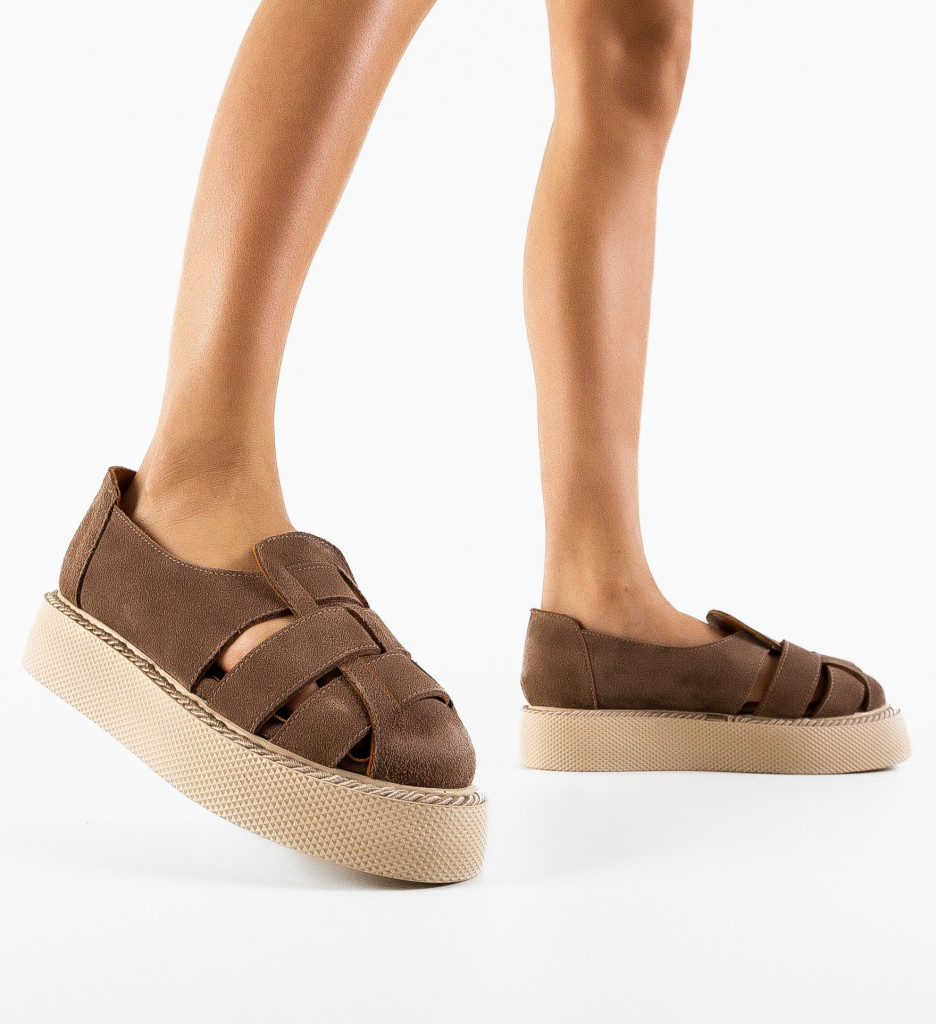Pantofi Casual Anura Khaki - Confort și Stil