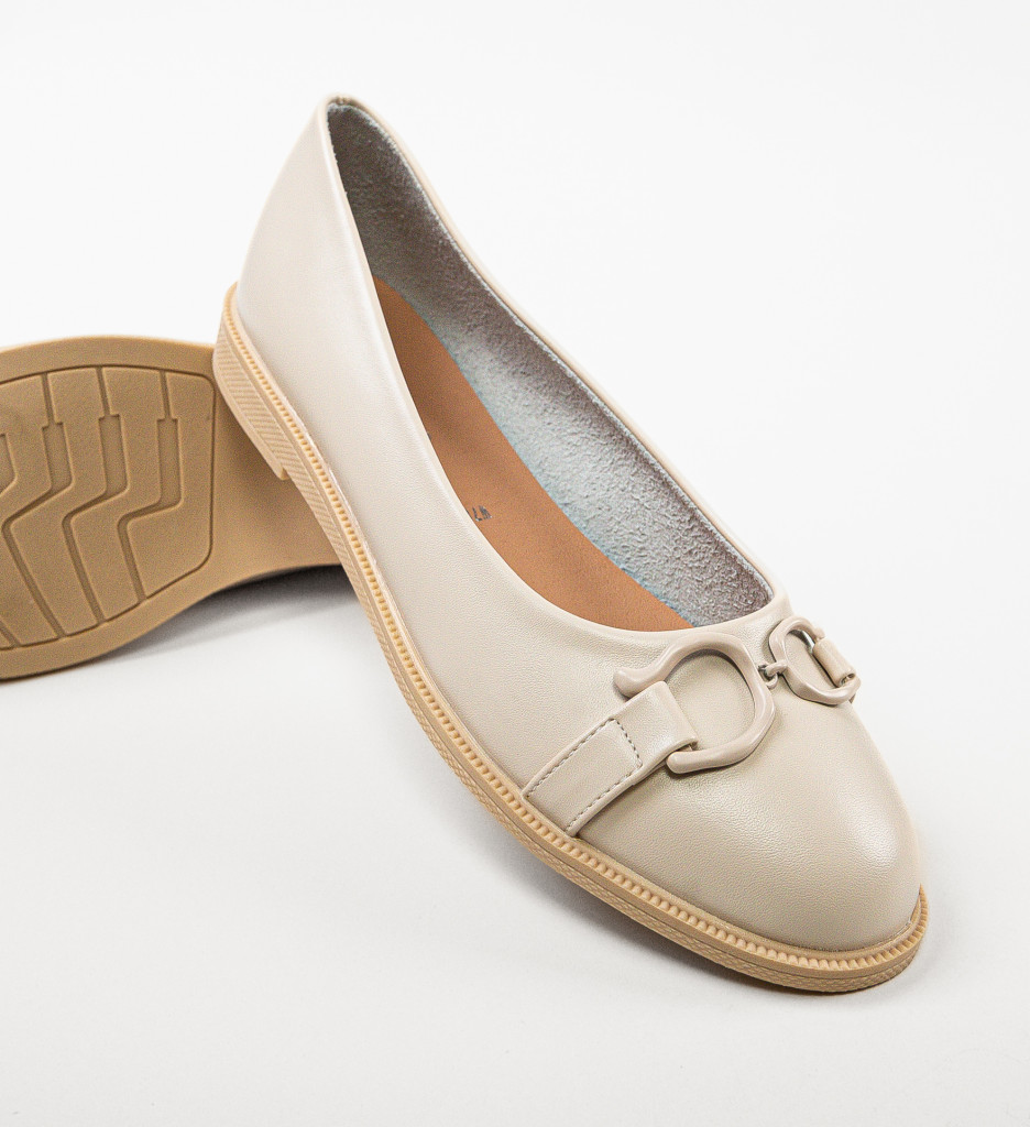 Pantofi Casual Dama Starry Bej - Confort & Stil - imagine 7