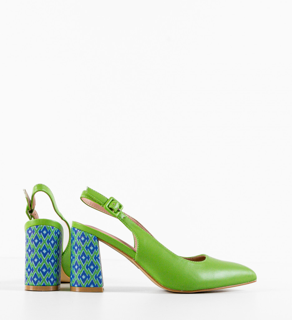Pantofi Rafda Verzi cu Toc | Eleganță Asigurată - imagine 6