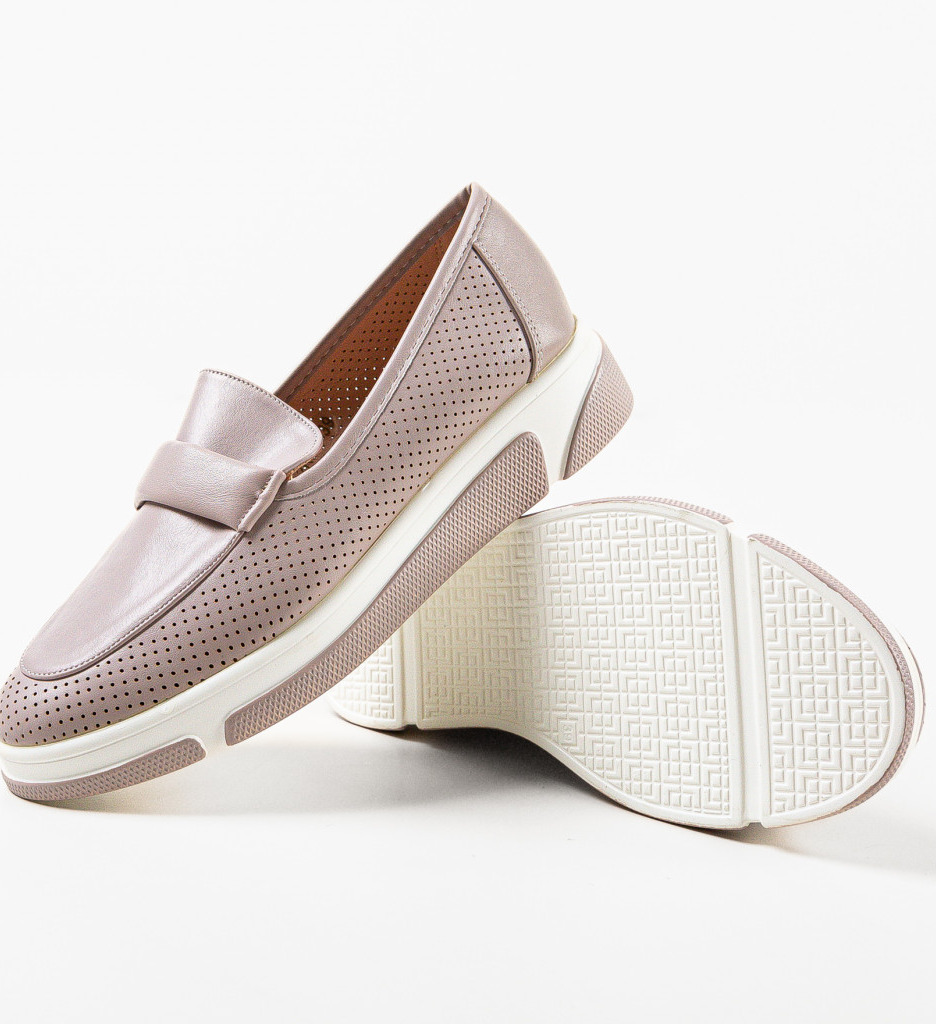 Pantofi Casual Gerta Gri | Stil Confortabil - imagine 7
