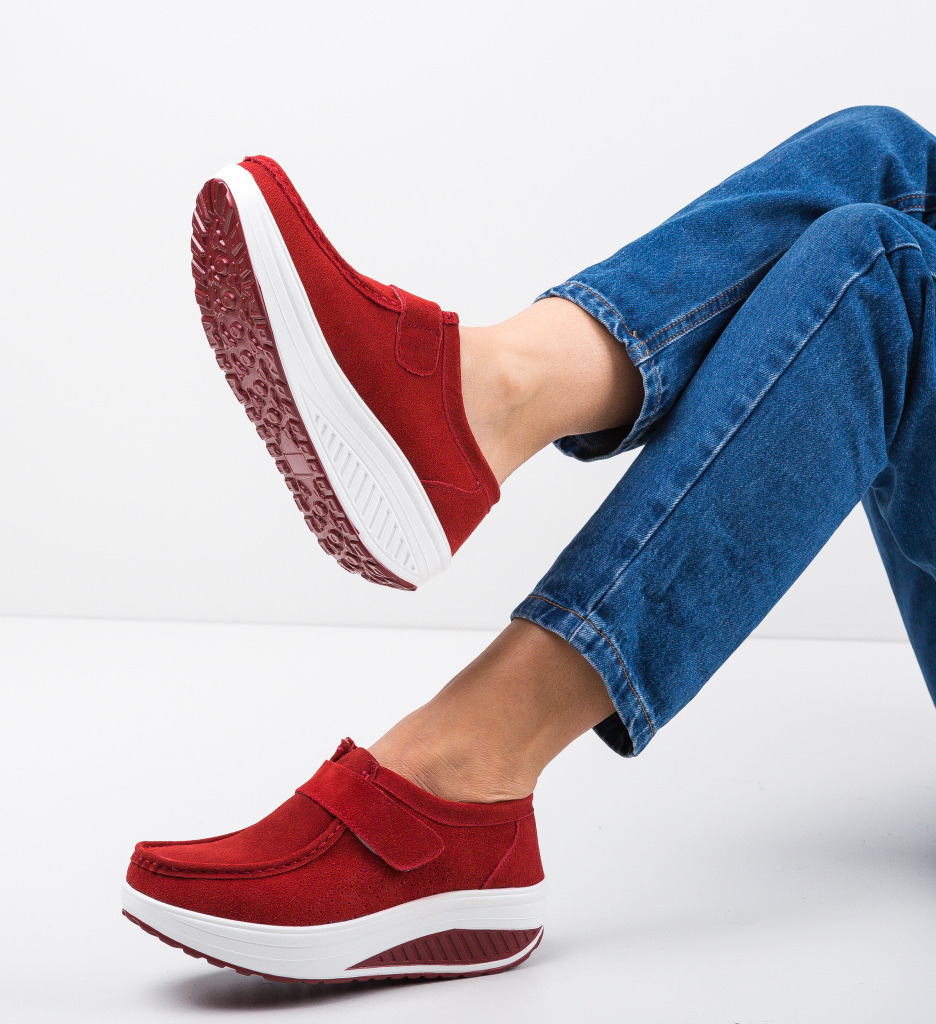 Pantofi Casual Marko Rosii | Stil și Confort - imagine 3