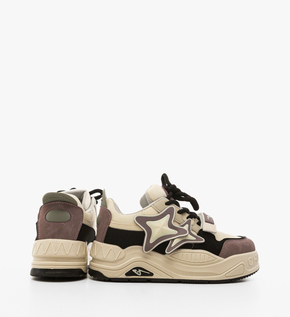 Sneakers Dama Jyothi Bej - Confort și Stil Modern - imagine 5