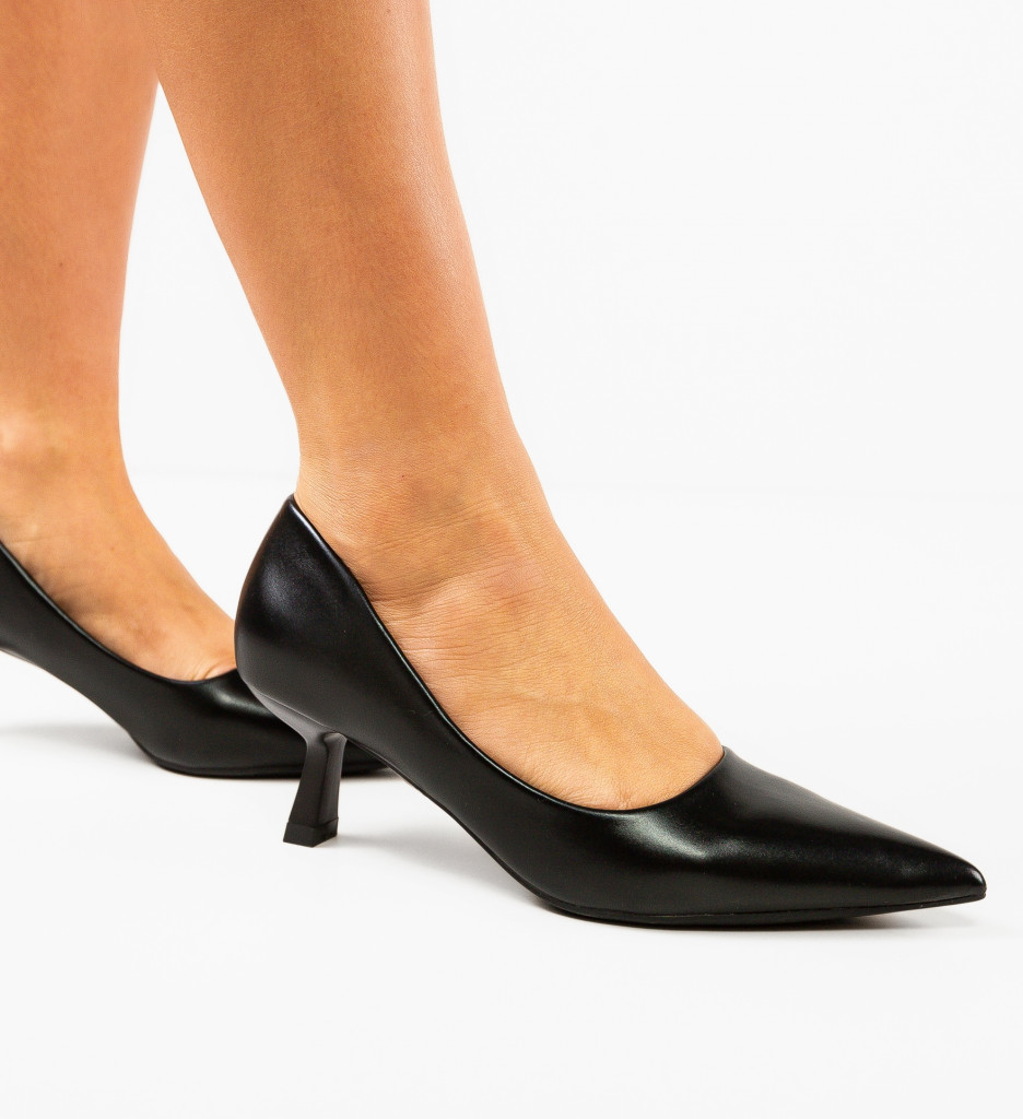 Pantofi Dama Reid Negri - Eleganță și Stil - imagine 3