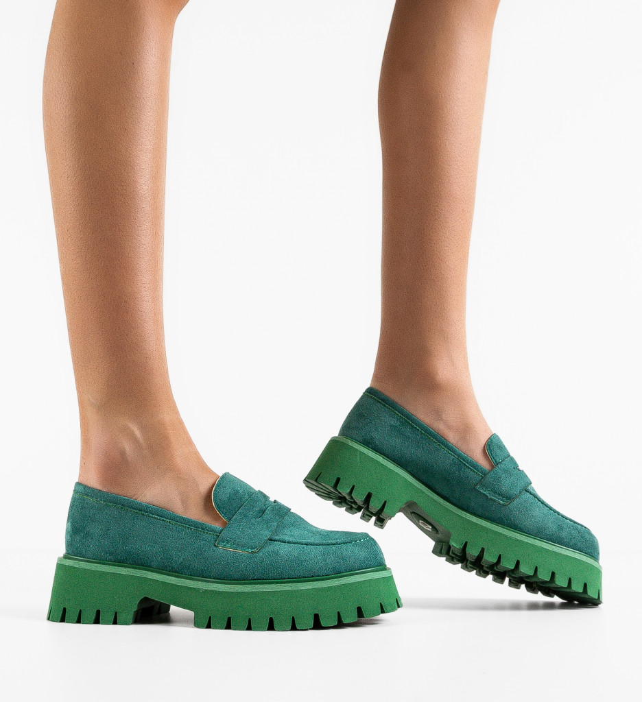 Pantofi Casual Stein Verzi | Confort Zilnic - imagine 4