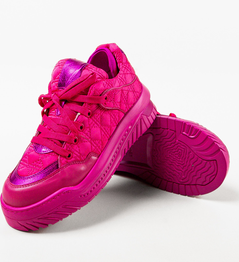 Sneakers Dama Gaston Fuchsia - Confort și Stil - imagine 7