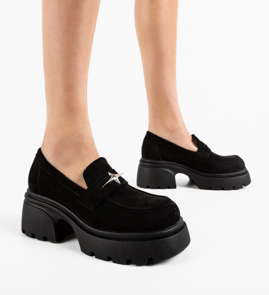 Pantofi Casual Dama Stelar Negri - Confort și Stil - imagine 3