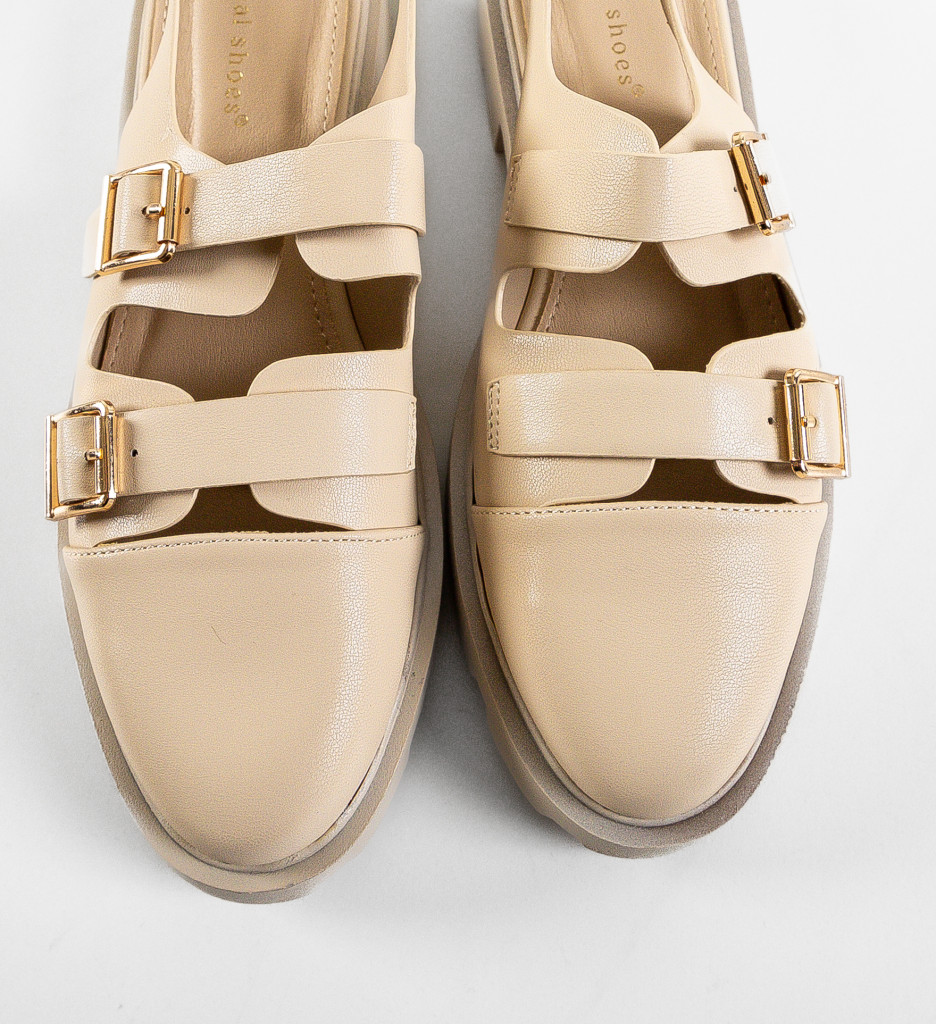 Pantofi Bej Dama Moldavit | Casual & Comodi - imagine 8