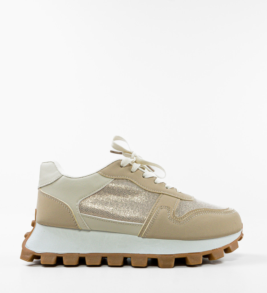 Sneakers Dama Riya Bej | Confort și Stil - imagine 5