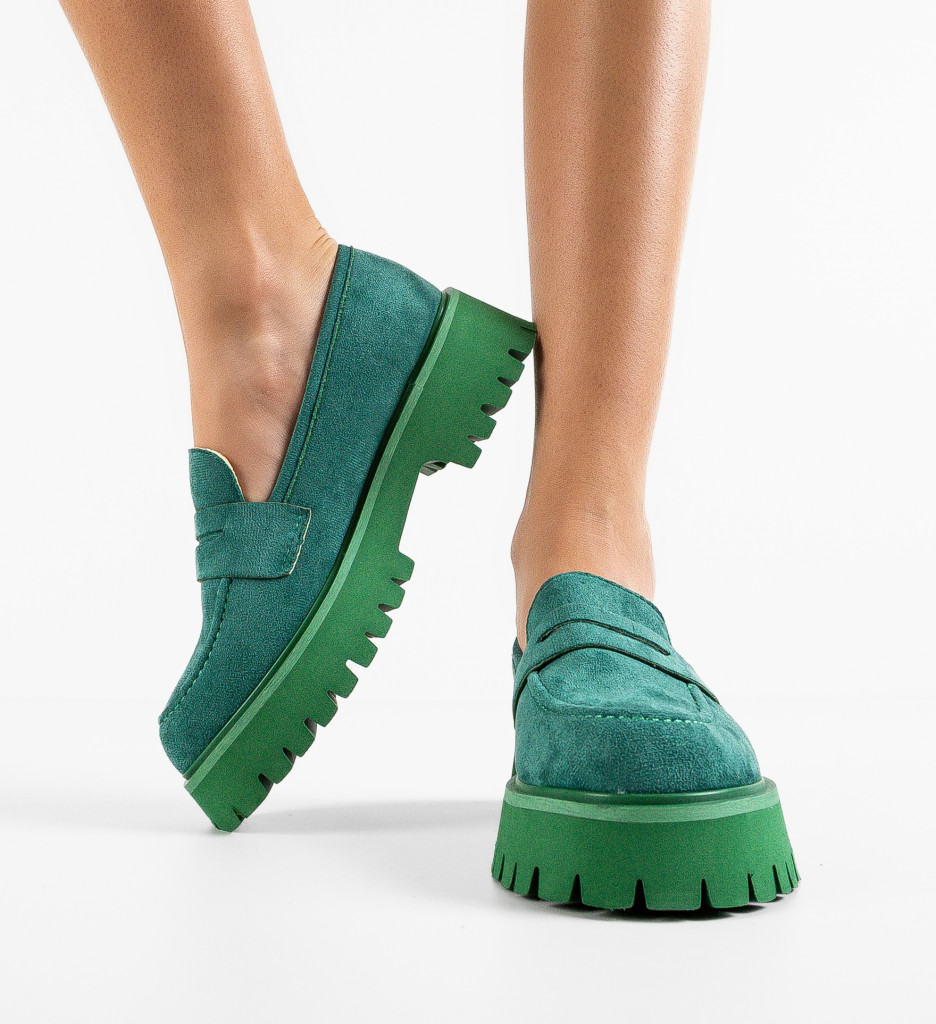 Pantofi Casual Stein Verzi | Confort Zilnic