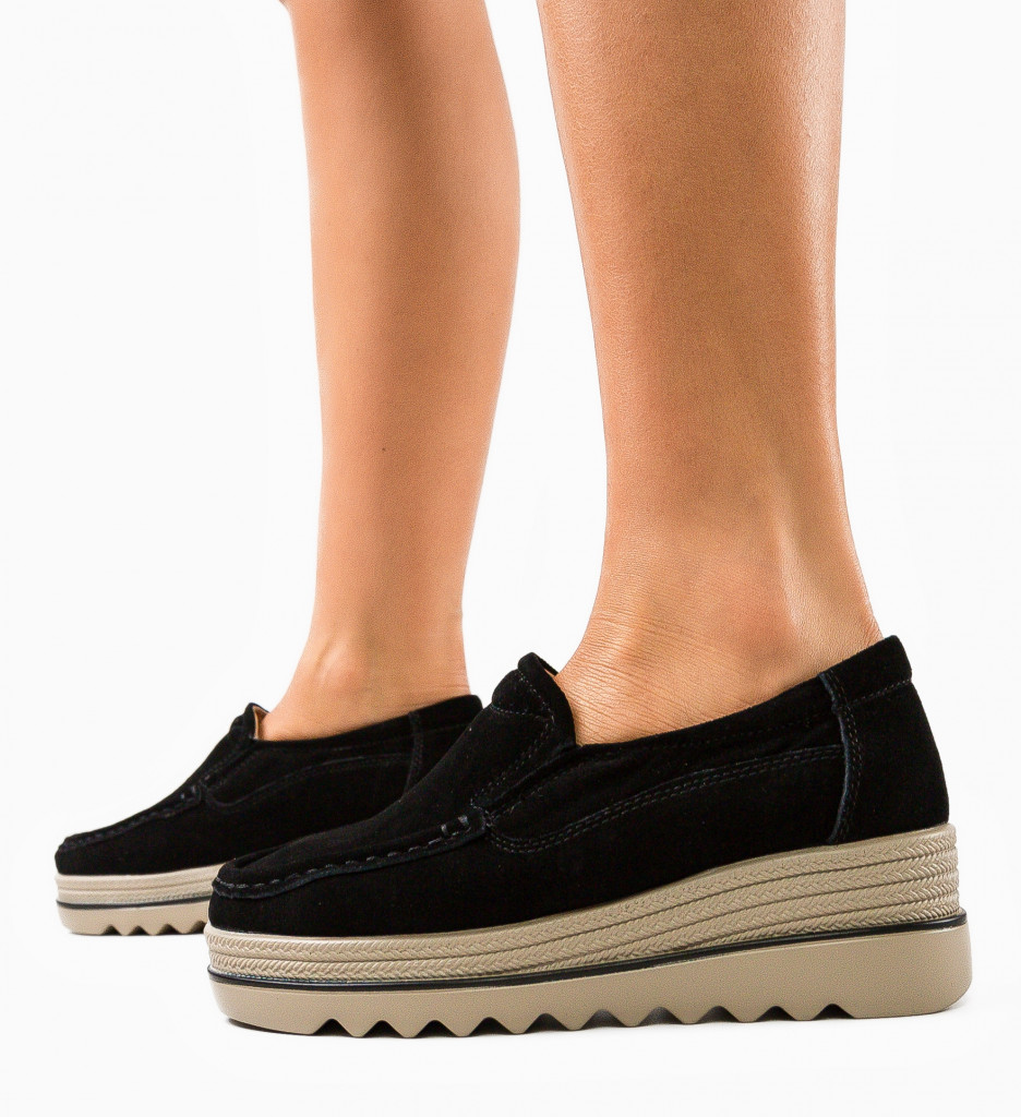 Pantofi Casual Smirno Negri - Confort și Stil