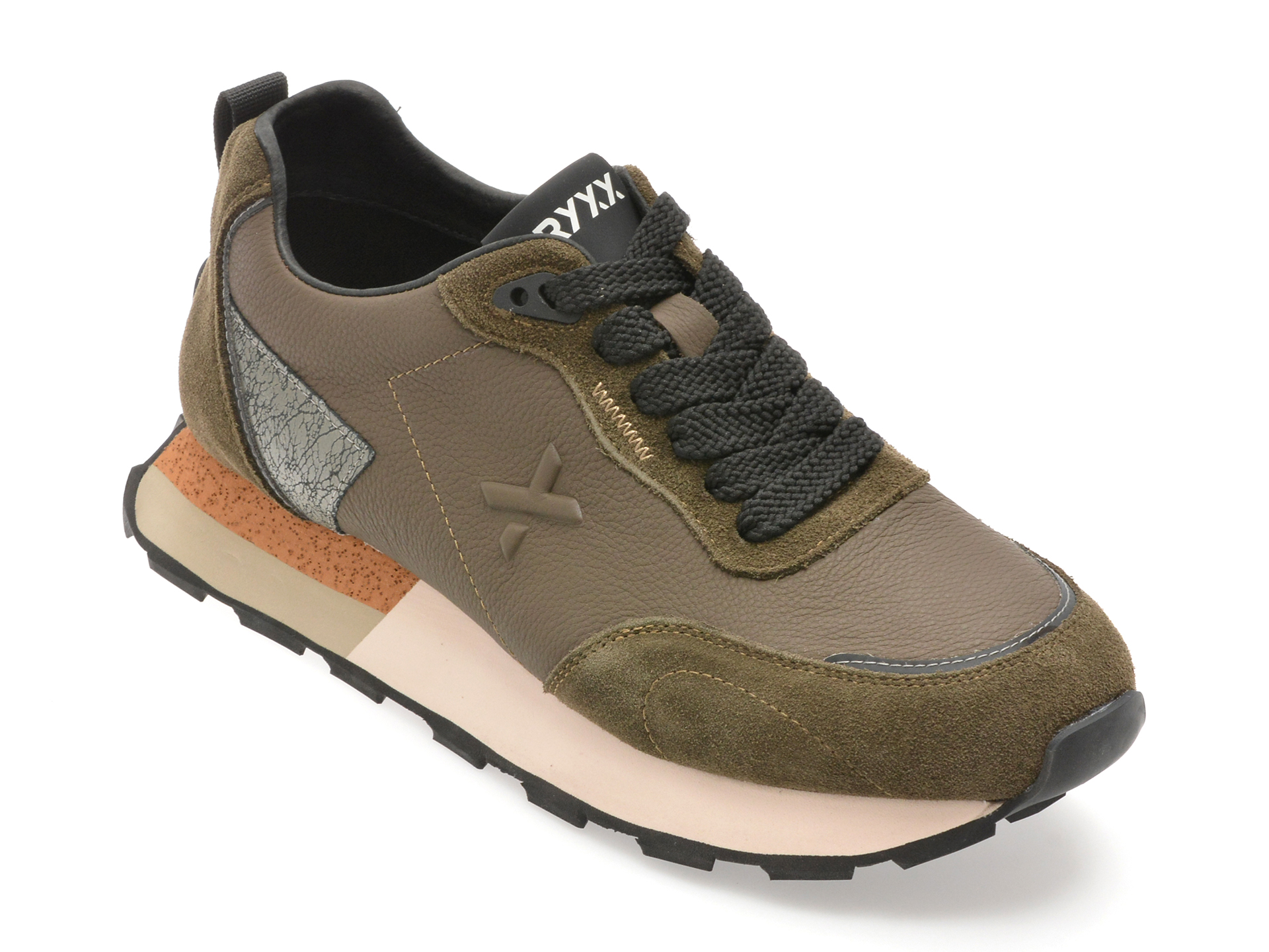 Pantofi Sport Piele Gryxx Kaki pentru Bărbați