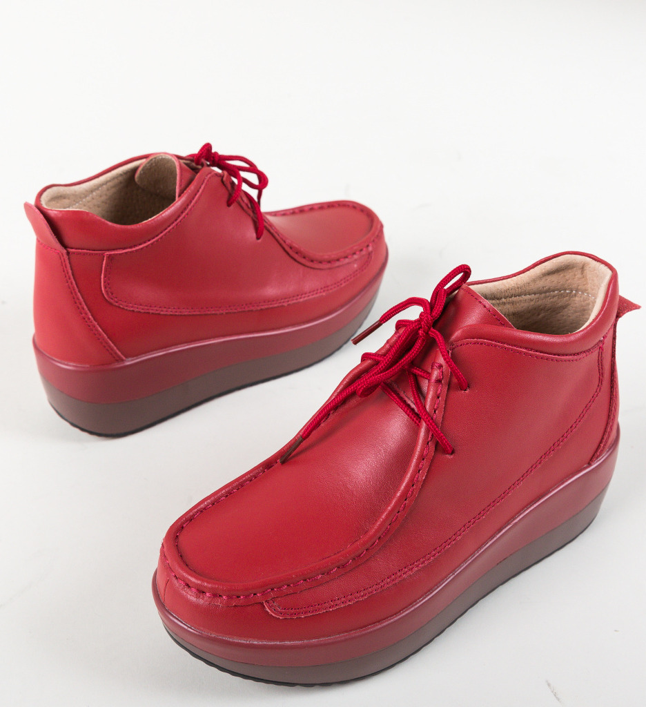 Pantofi Casual Nash Rosii - Stil și Confort - imagine 4