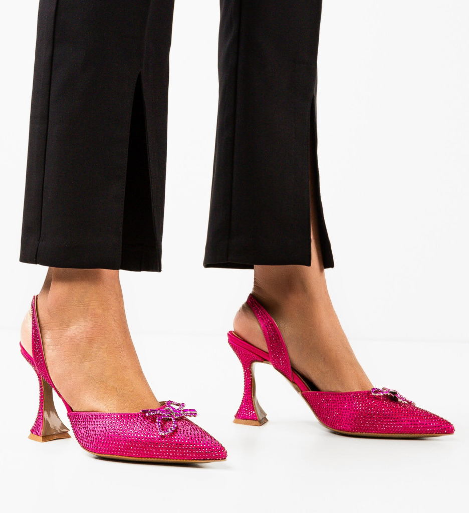 Pantofi Partyun Fuchsia | Eleganță la Petreceri - imagine 3
