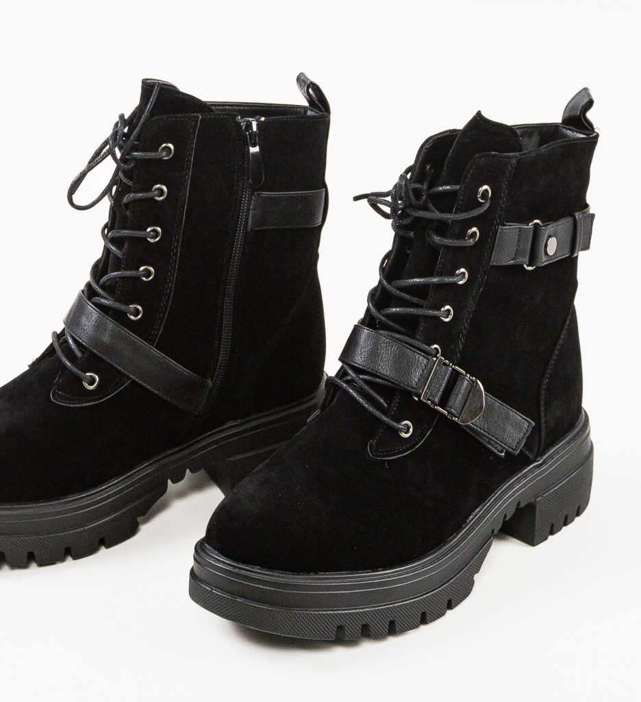 Ghete Dama Choper Negre - Stil & Confort - imagine 6