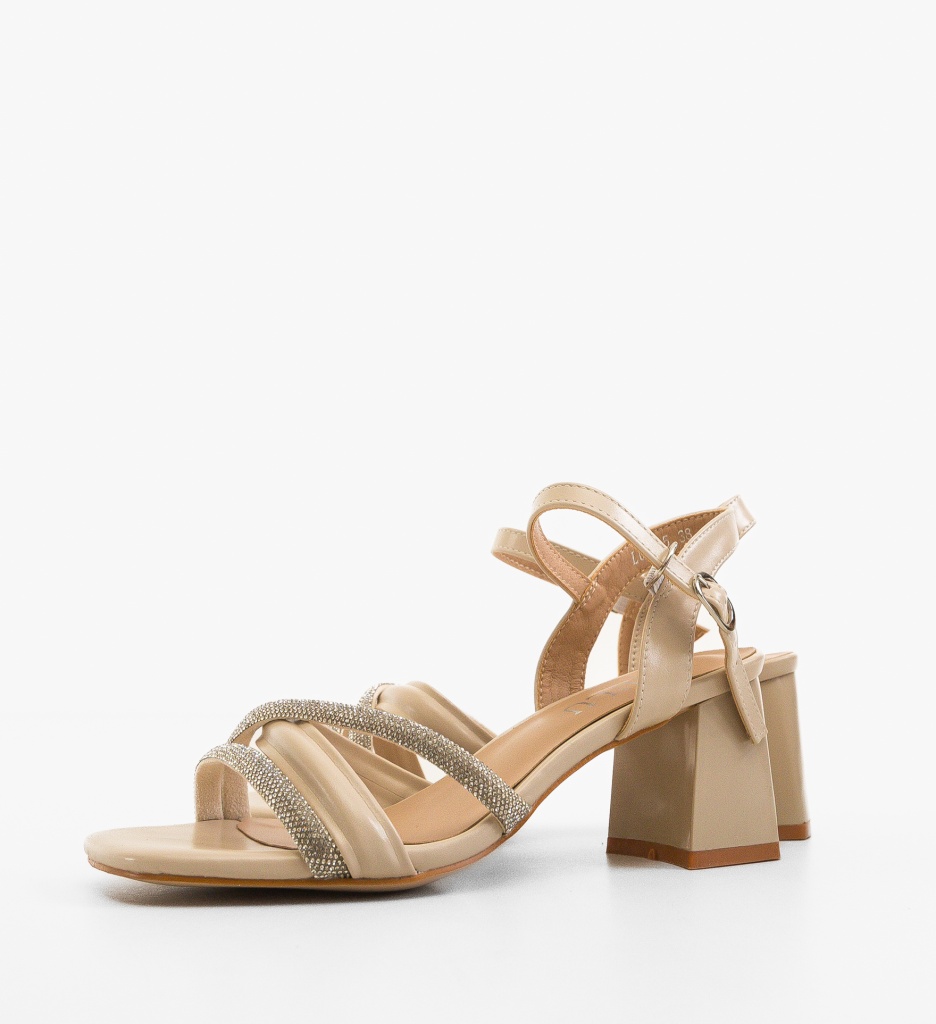 Sandale Toc Bej Elegante - Confort & Stil - imagine 5