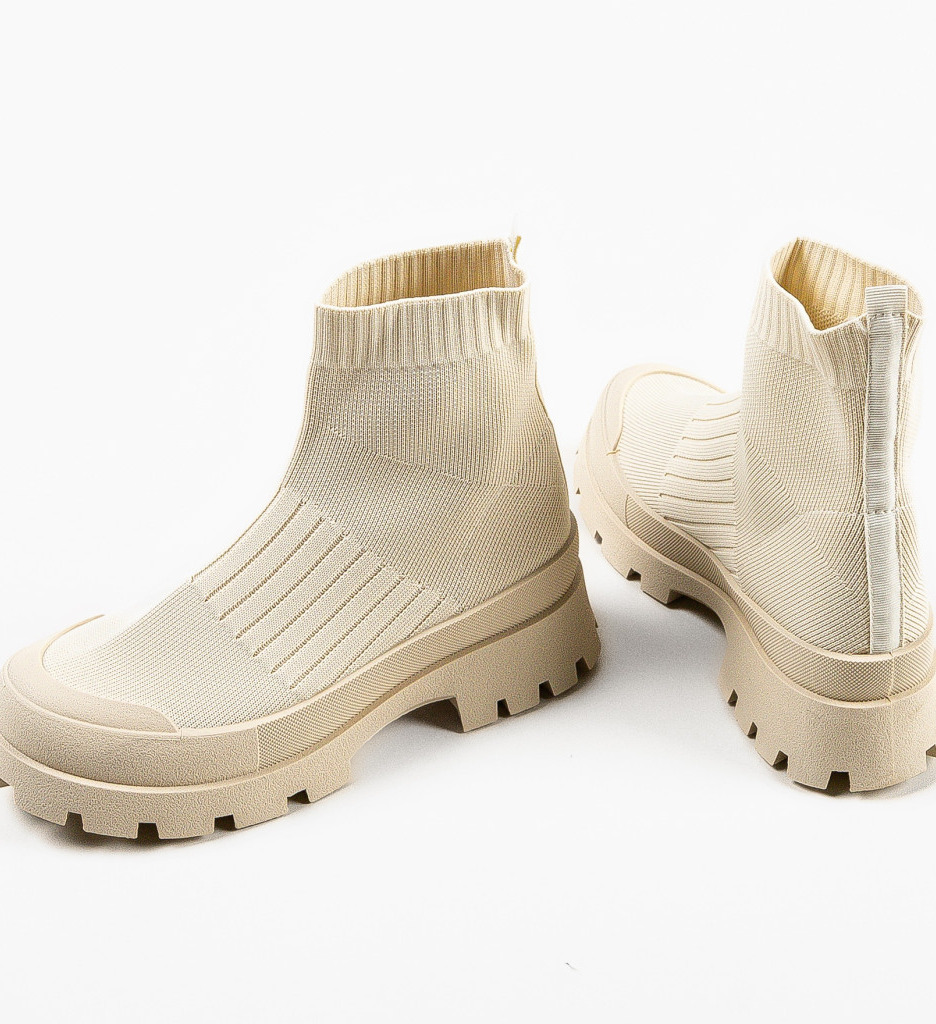 Sneakers Dama Dochi Bej | Confort & Stil Sport - imagine 7