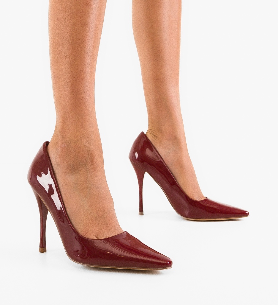 Pantofi Stiletto Jannine Rosii - Eleganță și Stil - imagine 2