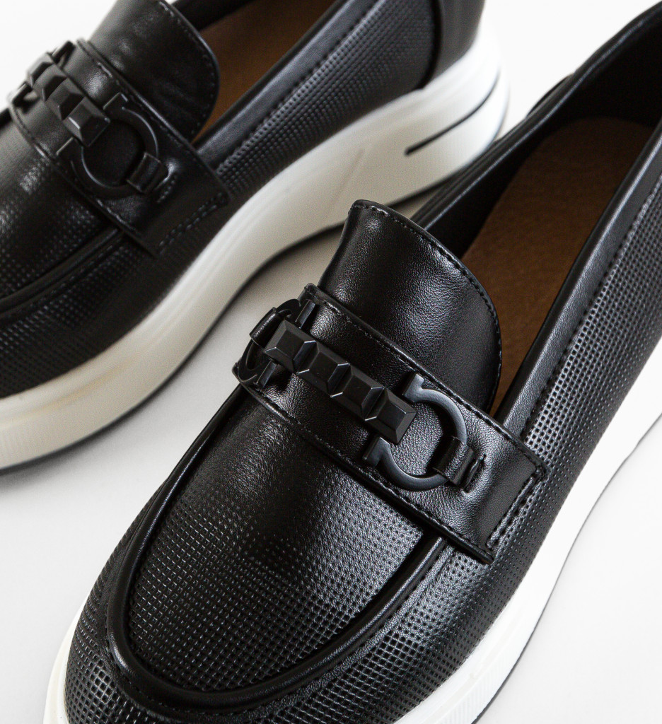 Pantofi Casual Kores Negri | Confort și Stil - imagine 7