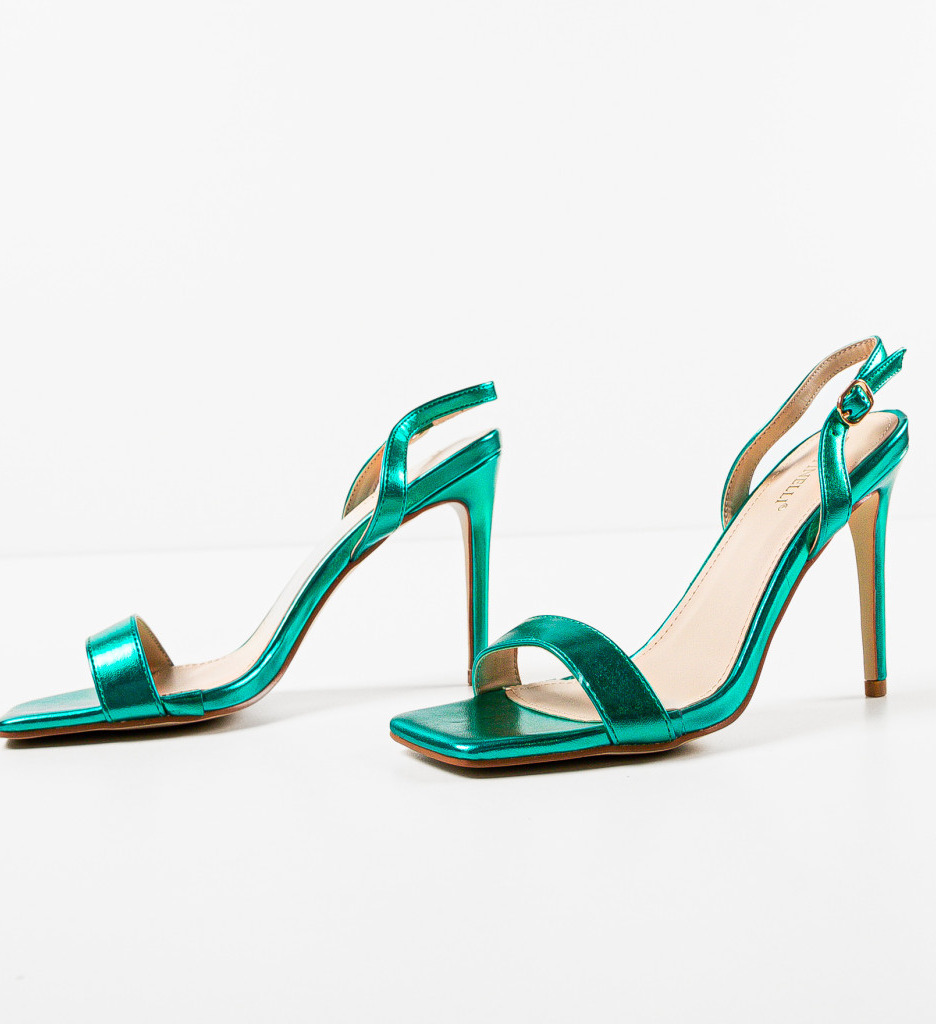 Sandale cu Toc Ynyman Verzi - Eleganță Supremă - imagine 6
