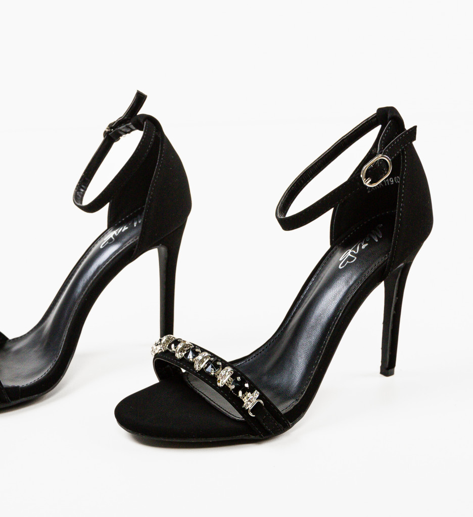 Sandale Toc Pekin Negre - Eleganță și Stil - imagine 5