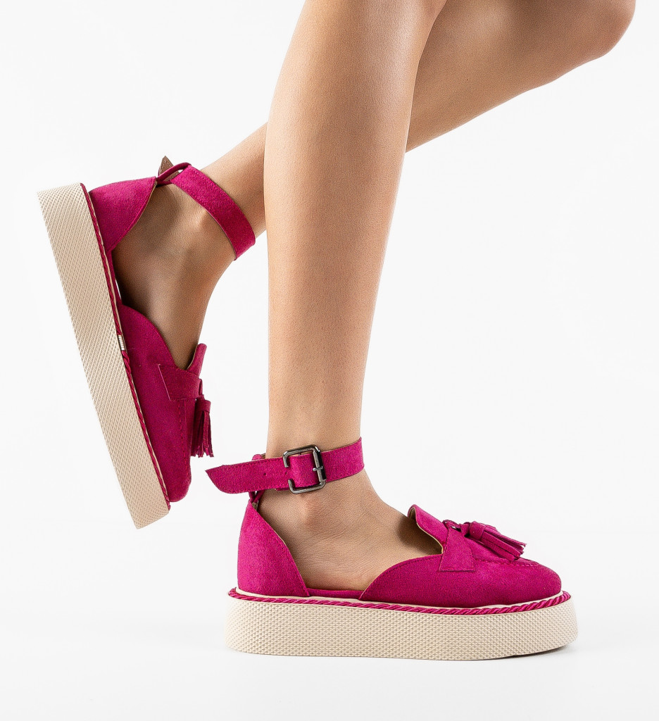 Pantofi Casual Kalin Fuchsia | Stil și Confort - imagine 2